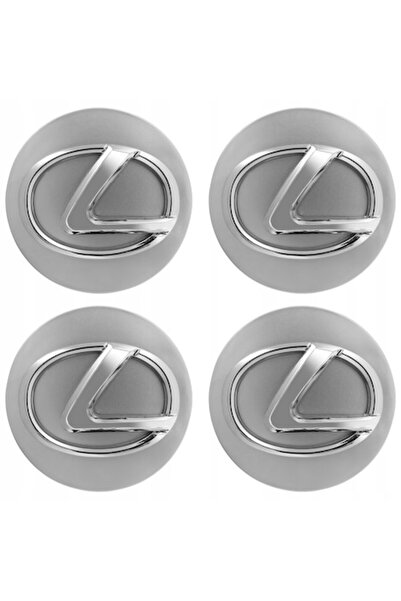 OEM Capace roți pentru LEXUS, set de 4, 62 mm, argintii, plastic și aluminiu