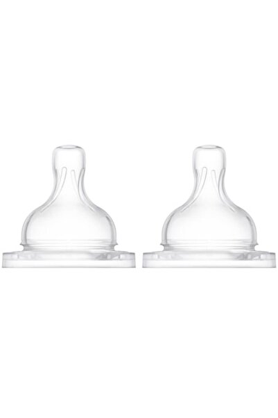Philips Avent Θηλές Σιλικόνης SCF632/27 σετ 2 τεμαχίων, 2 τρύπες