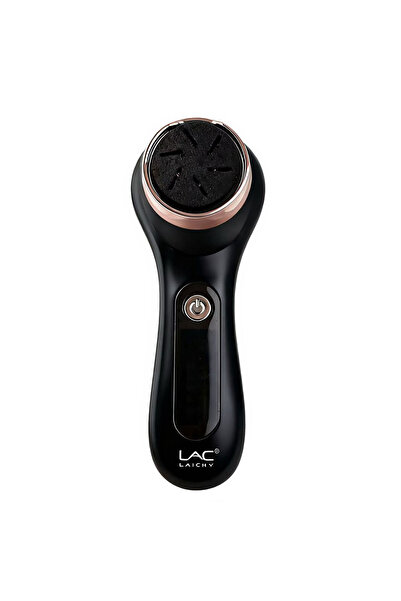 LAC LAICHY جهاز إزالة مسامير القدمين القابل لإعادة الشحن، رمل الكوارتز لكبار السن لإزالة مسامير الجلد الميت، شاشة LCD، سرعتان، لون أسود