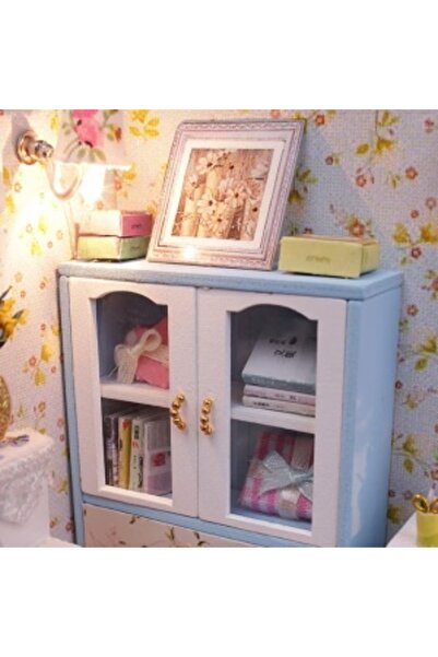 CREATIVE Wooden playhouse for children, with furniture, accessories and light, multicolor