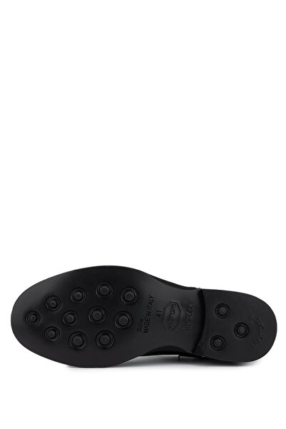 Tamer Tanca Erkek Hakiki Deri Siyah Klasik Ayakkabı