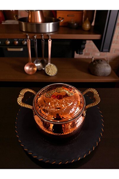 BARITCIOGLU Thick Copper Casserole Pot 18 cm