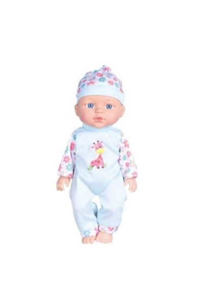 CREATIVE Păpușă interactivă cu accesorii de hrănire, pentru 18+ luni, 28 cm, albastru deschis