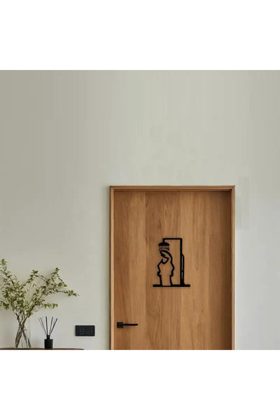 MARESSHİA Komik Siyah Duş Figürü Duvar Dekorasyonu