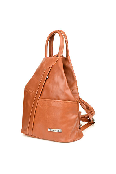 Other Polish Women's Leather Backpack Triangle Roomy