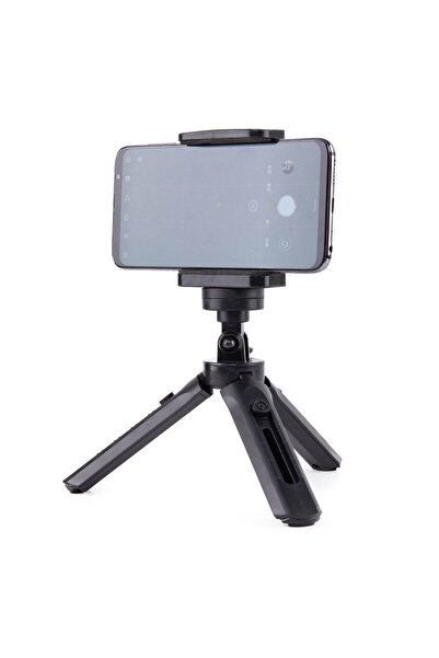 Other Suport mini stick selfie pentru trepied, pentru telefon, GoPro, 16-21cm, negru