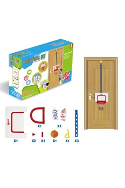 CREATIVE Complete basketball set for children 3 years+, height-adjustable, door-mount, plastic, white-red