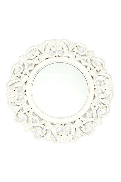Other Sculpted mirror, white, Louis XIV style, ANTIQUED