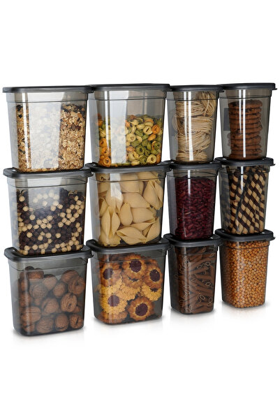 Other Pojemniki na produkty sypkie z pokrywką 1 l / 1,85 l 12 szt.