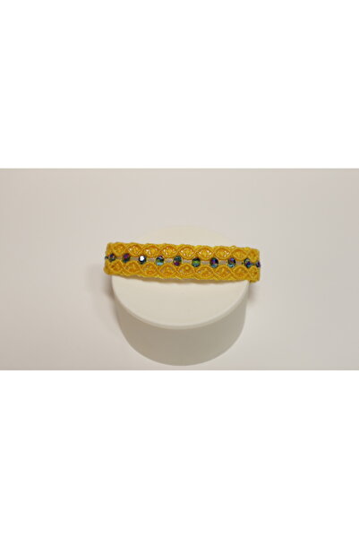 135 Handmade Bracelet with Semi-Precious Stones-Elegant Geometric Design-Handmade ZEPHYR Yellow