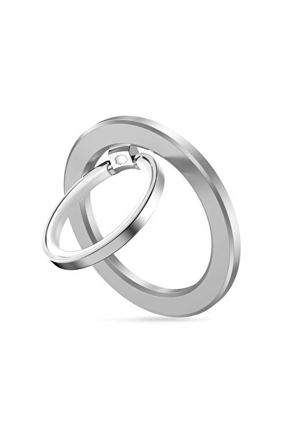 Other Uchwyt ring magnetyczny na palec z MagSafe do smartfona - srebrny