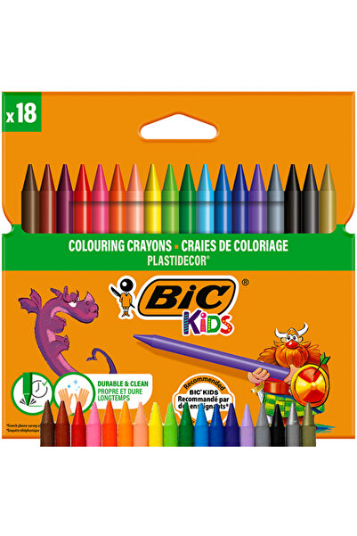 Other Creioane cerate BIC KIDS Plastidecor 18 culori