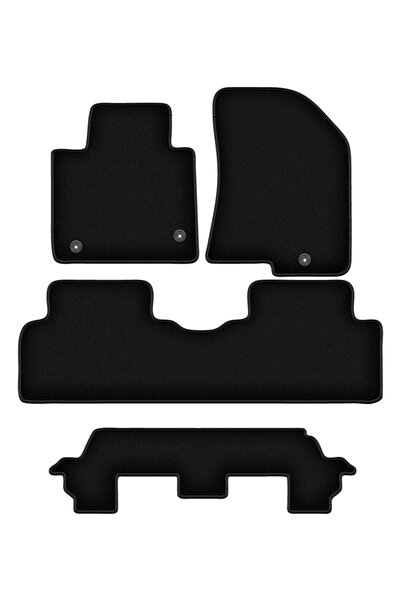 Other Dywaniki welurowe BASIC czarne do: Kia Carens IV minivan 7 os. (2013-2018)