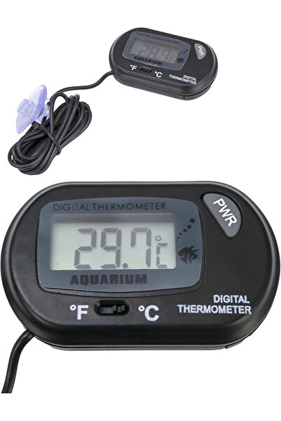 MIBRU LCD Digital Aquarium Thermometer - Black