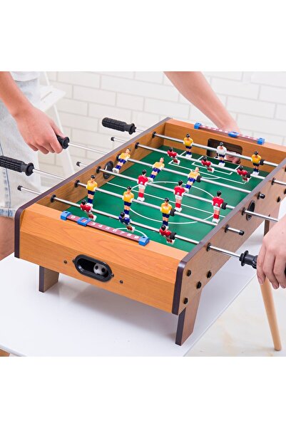 Flippy Foosball Table — 18 Players, 6 Handles, Scoreboard, Metal/Wood/ABS, 60.5×30.5×18.5 cm