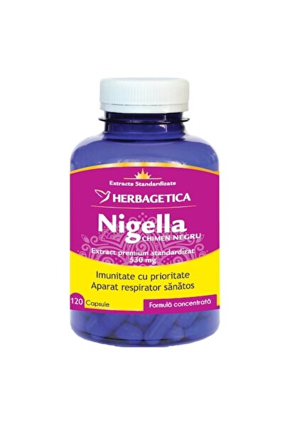 herbagetica Supliment alimentar Nigella Chimen Negru Herbagetica, 120 capsule