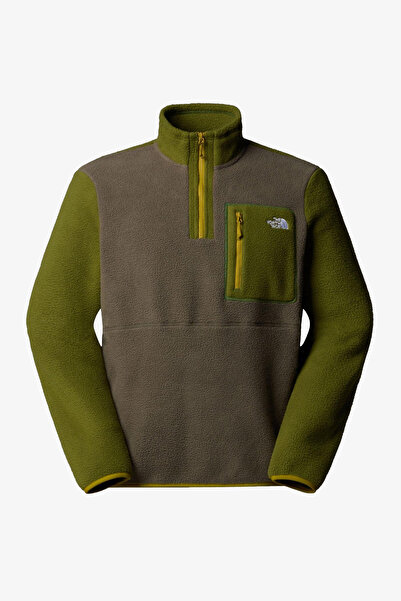 THE NORTH FACE Yumıorı 14 Zip Men’s Green Sweatshirt NF0A883SEP71