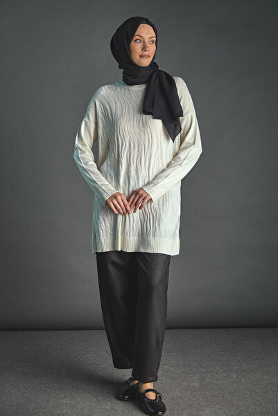 Setrms Zebra Desenli Triko Tunik