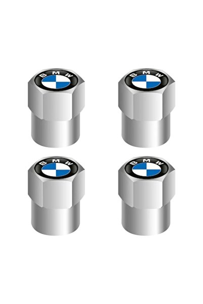 OEN Set of 4 Aluminum Tire Valve Caps for BMW E90 E91 E92 E93 X1 X3 X5 X6 M3 M5 F18 E63, Silver