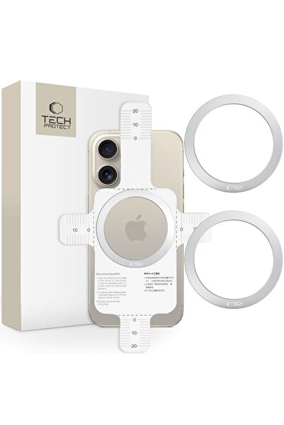 Other Pierścień blaszka magnetyczna MagSafe do etui smartfona - srebrny