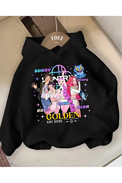 Toum Young KPop Demon Hunters hanorac gros cu 3 fire, dulce