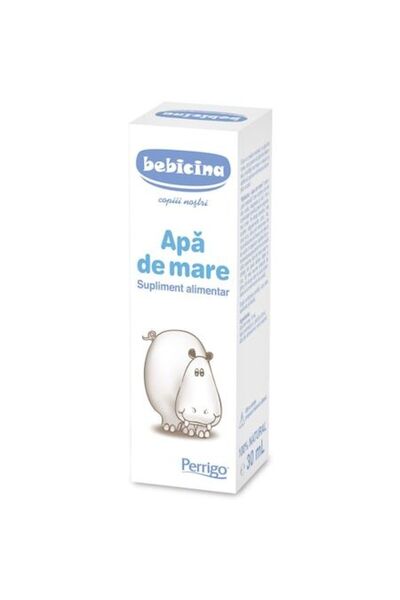 perrigo Apă de mare pentru igiena nazală Bebicina, 30ml