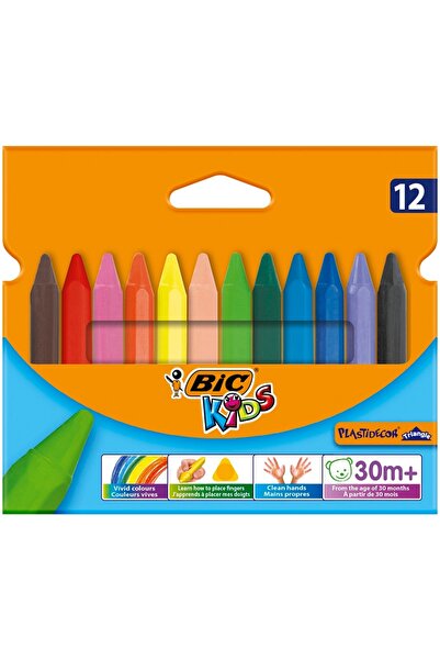 Other Creioane cerate triunghiulare BIC KIDS Plastidecor, 12 culori