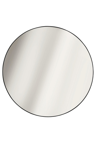 Other Oglindă rotundă Navira cu ramă metalică neagră 55 cm