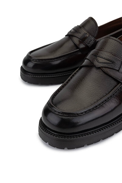 Tamer Tanca Erkek Hakiki Deri Kahverengi Klasik Ayakkabı