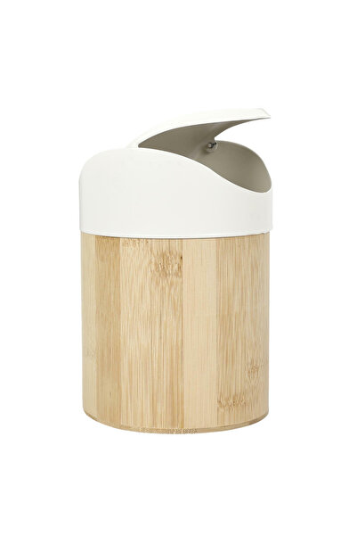Other MINI GARBAGE BIN 1L white bamboo 11.8 × 11.8 x 17 cm