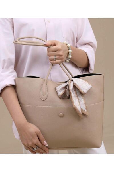 Guja 25Yg344 Women's Large Size Floter Leather Shopping Bag