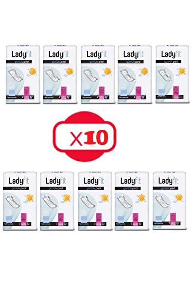 Lady Fit Günlük Ped Uzun 32'li x10 Paket (320 Adet)