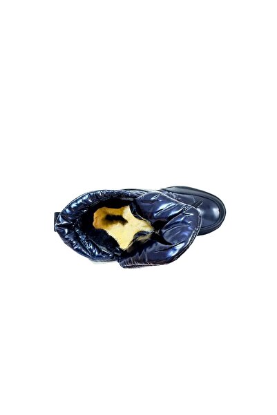 AX Boxing Ghete îmblănite pentru fete, negre, cu fermoar lateral, talpă groasă, moderne și călduroase