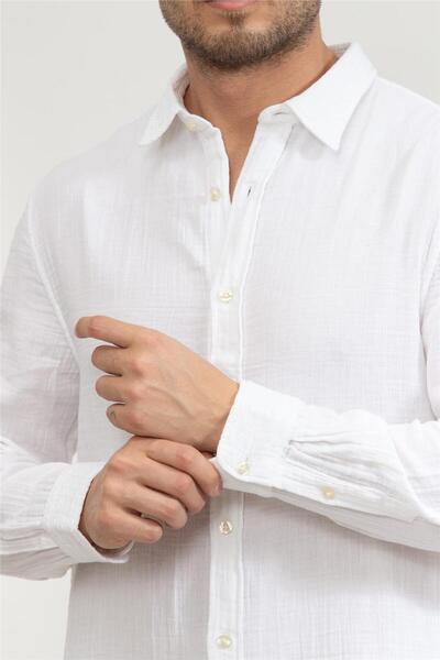 Guess Cămașă Ls Double pentru bărbați, cu croiala normală