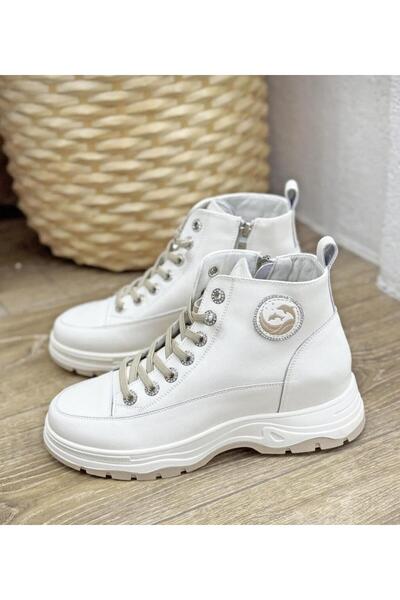 Guja 25K312-5 حذاء رياضي نسائي من الجلد الطبيعي بنعل مخفي