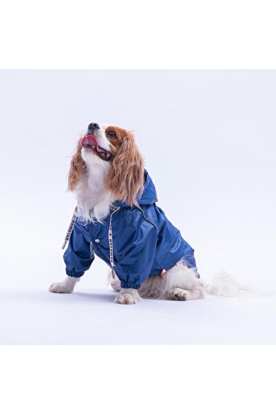 Pawstar Navy Blue Pluvia V25 Dog Coat Dog Raincoat Dog Clothing Dog Dress