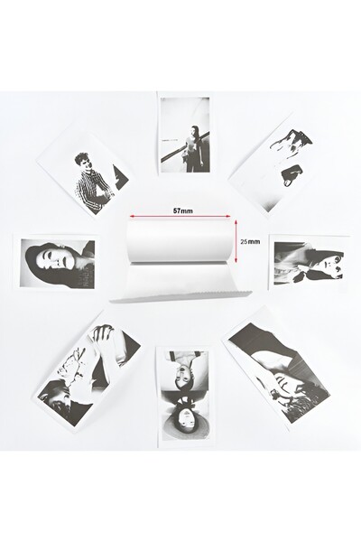 Flippy Mini Portable Photo Printer, 5 Thermal Rolls, 5 Sticker Rolls, 3 Color Rolls, Pens, USB