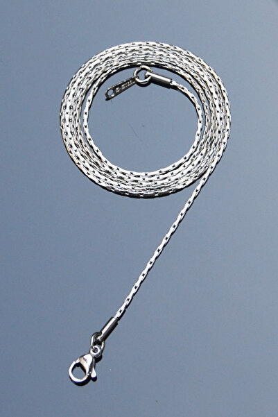 Rua Jewelry قلادة ريكتا إيطالية من الفولاذ 1 مم لون فضي |   مقاوم للبهتان، لل...