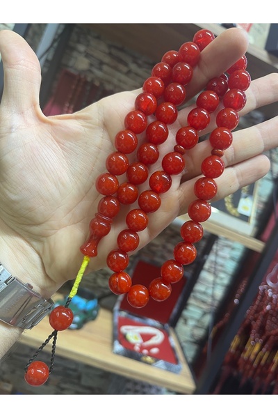 sitre 45 Habbe Kıbrıs Tesbihi Sıkma Kehribar