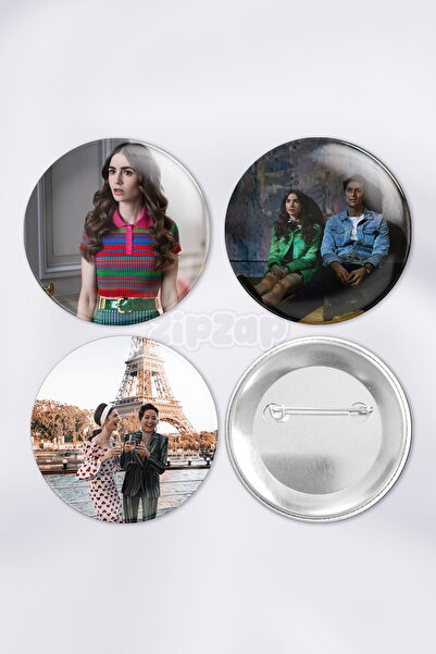 ZipZap Set de insignă cu buton cu ace pentru decorarea genților din seria Emi...