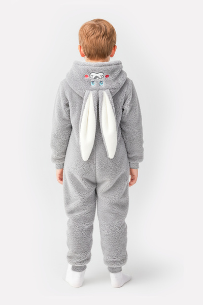 LORIAN'S Welsoft Gray Rabbit Soft Plush Zippered Baby and Sleeping Bag