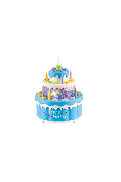 keyfisepet en keyifli sepet Animated Musical Light-Up Birthday Cake Toy, Spin...