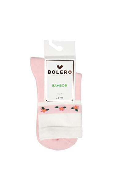 Bolero Women's Premium Stitch-Free Bamboo Hoop Socks Pink