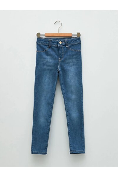 LC Waikiki LCW Kids Indigo Skinny Fit Kız Çocuk Jean Pantolon