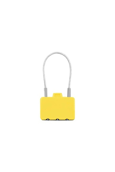 Trink Çanta Combination Suitcase Lock - Suitcase Lock - Bag Lock - Travel Lock - Yellow -