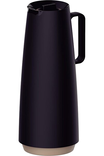 TRAMONTINA قارورة حرارية بلاستيكية من إكساتا، لون أسود، سعة 1 لتر مع بطانة زج...