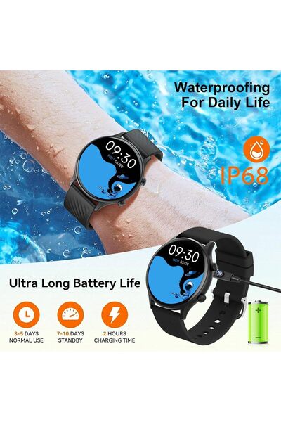 PEJE ZW04 Smart Watch 1.39" HD, Muslim Prayer Alerts, SpO2/HR/Sleep, 120+ Sports Modes, IP68, Blueto