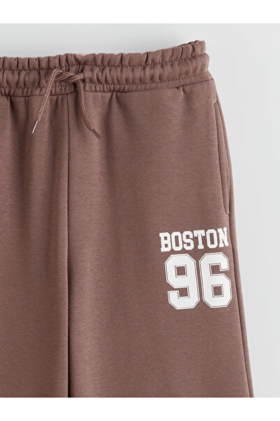 LC Waikiki Lcw Kids Brown Girl's Sweatpants with Elastic Waist