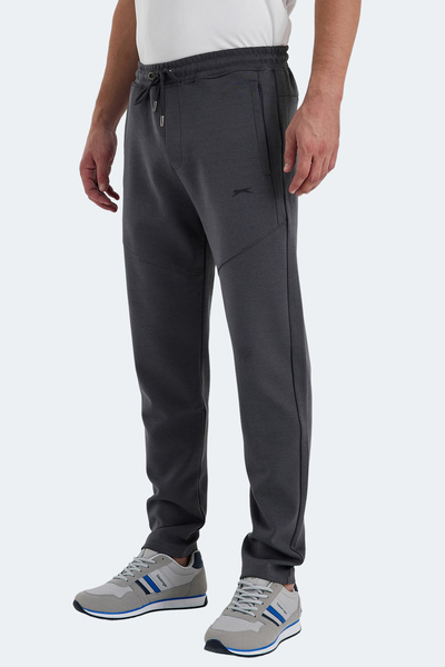 Slazenger Variable Dark Gray Men's Sweatpants with Pockets for Daily Use