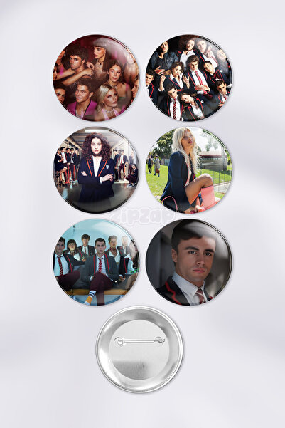 ZipZap Set de insignă cu buton cu ace pentru decorarea genților Elite Dizi (6...